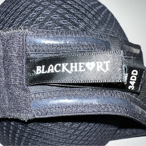 34DD Blackheart Strapless Bra Lined Underwire Push Up Style Goth - Picture 12 of 12